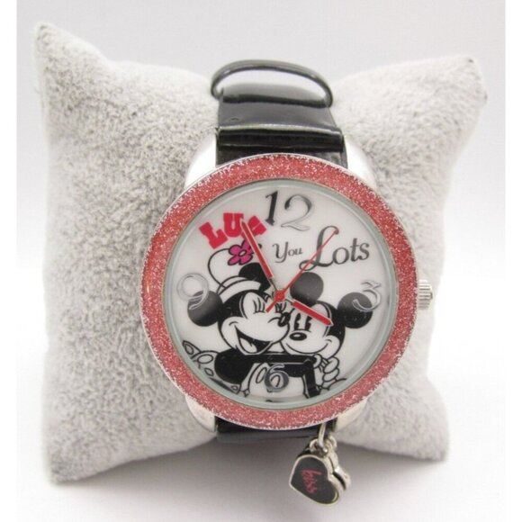 Women Mickey Mouse Minnie Quartz WR Analog 40mm Round Watch (H672) "New Battery" - Picture 1 of 9